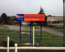 Panneau Collège Via Domitia
