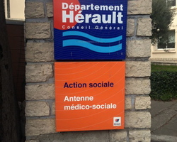 Panneau Action Sociale Département de l'Hérault
