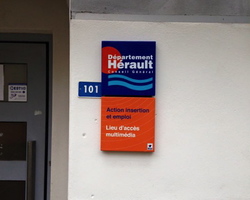 Panneau Action Sociale Département de l'Hérault